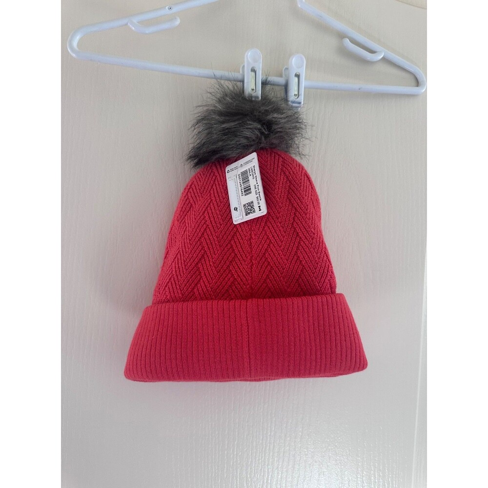 NWT Lululemon Sherpa Weave Pom Beanie Watermelon Red OS